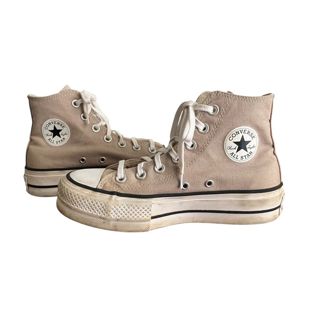 Converse Chuck Taylor All Star Hi Platform High-top Sneakers Taupe Women 6